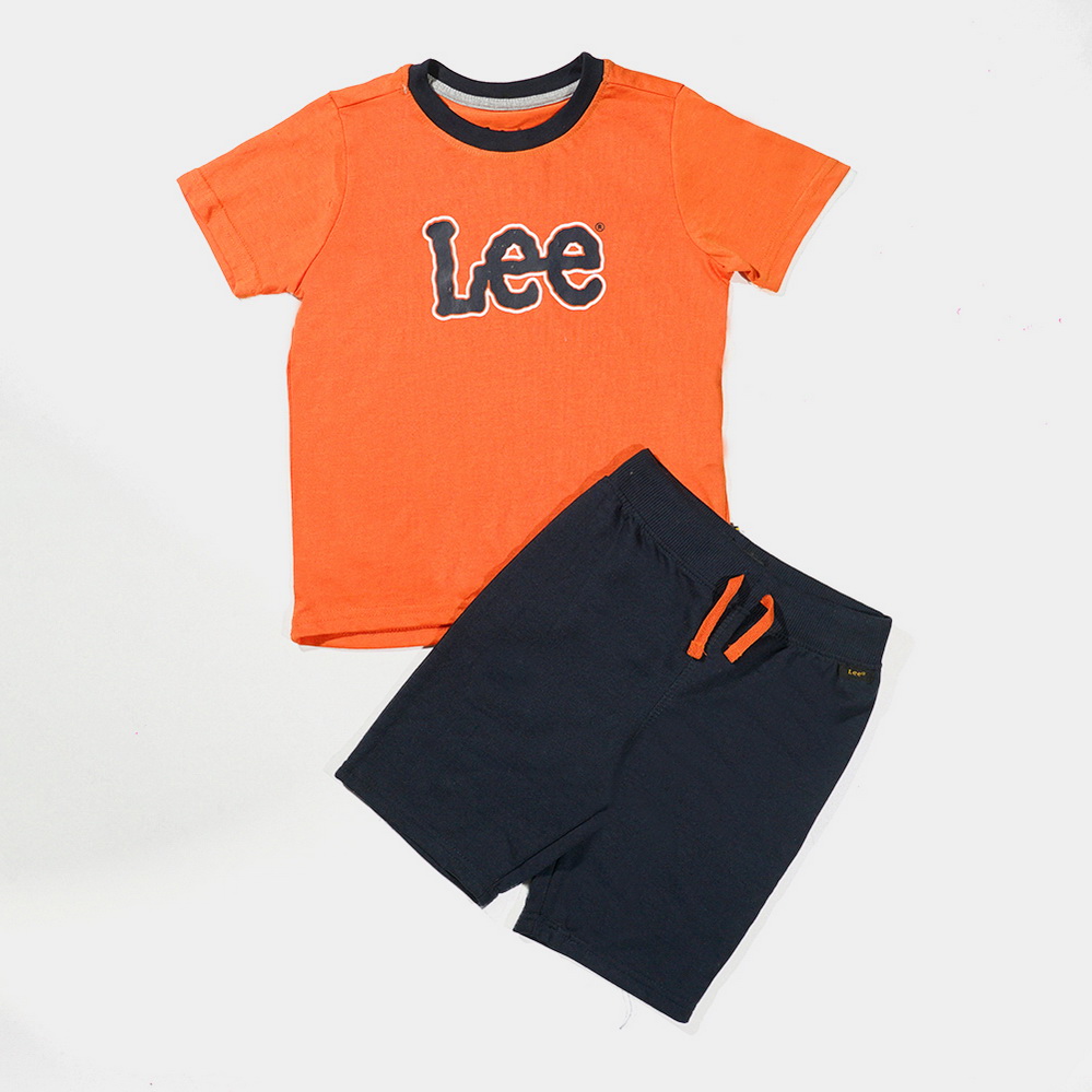 Multi 2 Pice Set Infants / Boys Orange & Blue
