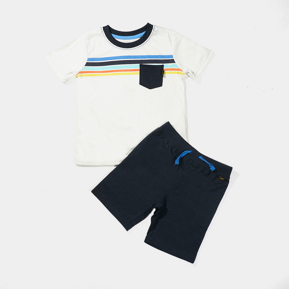 Multi 2 Pice Set Infants / Boys  Blue & White