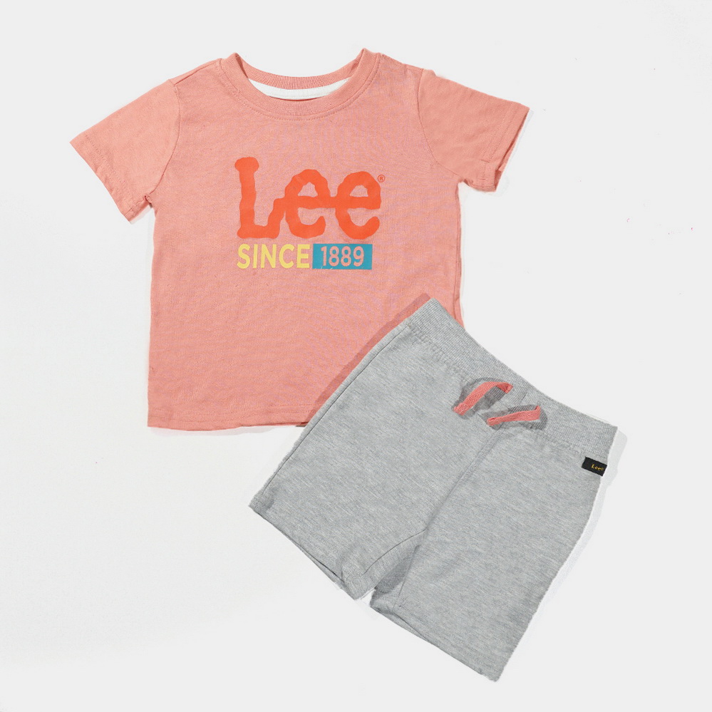 Multi 2 Pice Set Infants | Boys Light Pink Gray