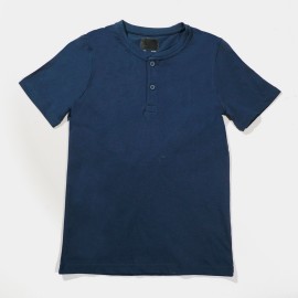 Plain Boys Navy Blue T-Shirts