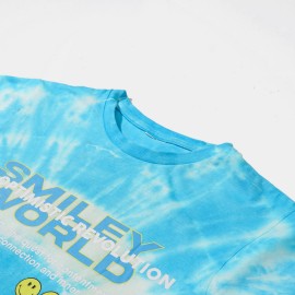 Smiley World Boys Sky Blue T-Shirts
