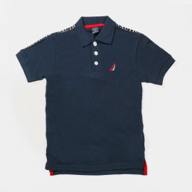 Polo Plain Boys Navy Blue