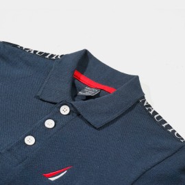 Polo Plain Boys Navy Blue