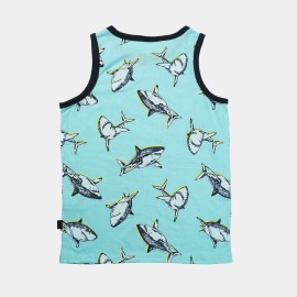 Shark Boys Light Green T-Shirts
