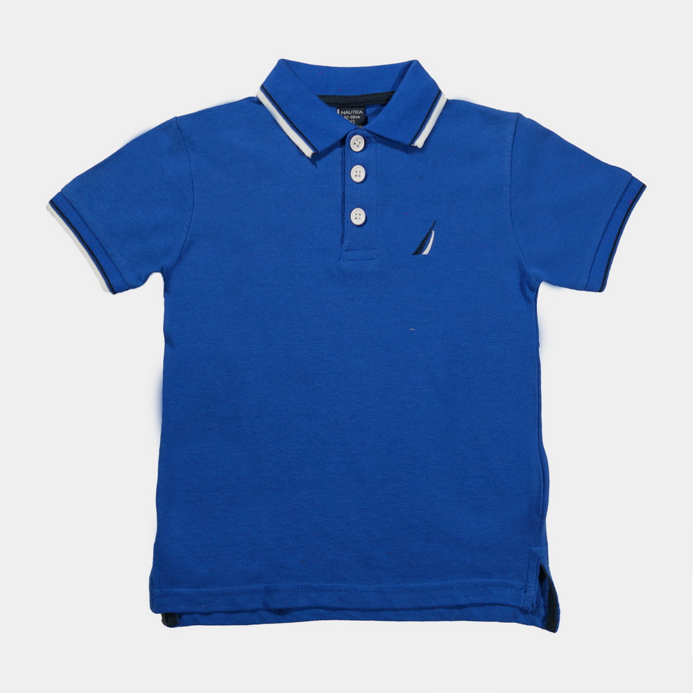 Polo Plain Boys Blue Polo