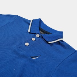 Polo Plain Boys Blue Polo