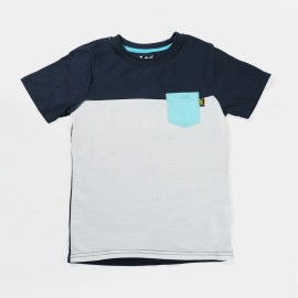 Front Pocket Boys Blue Gray T-Shirts