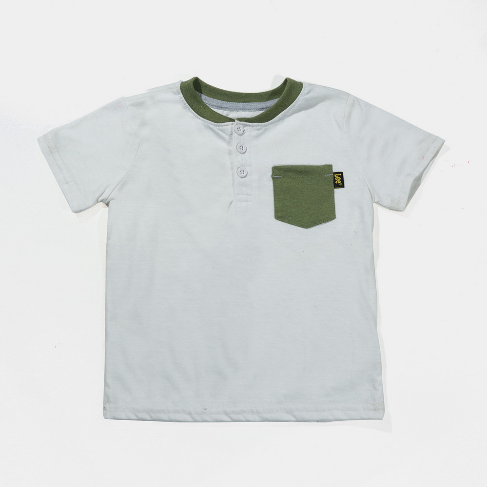 Front Pocket Boys White T-Shirts