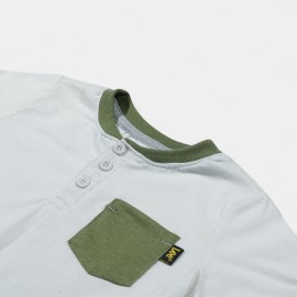 Front Pocket Boys White T-Shirts