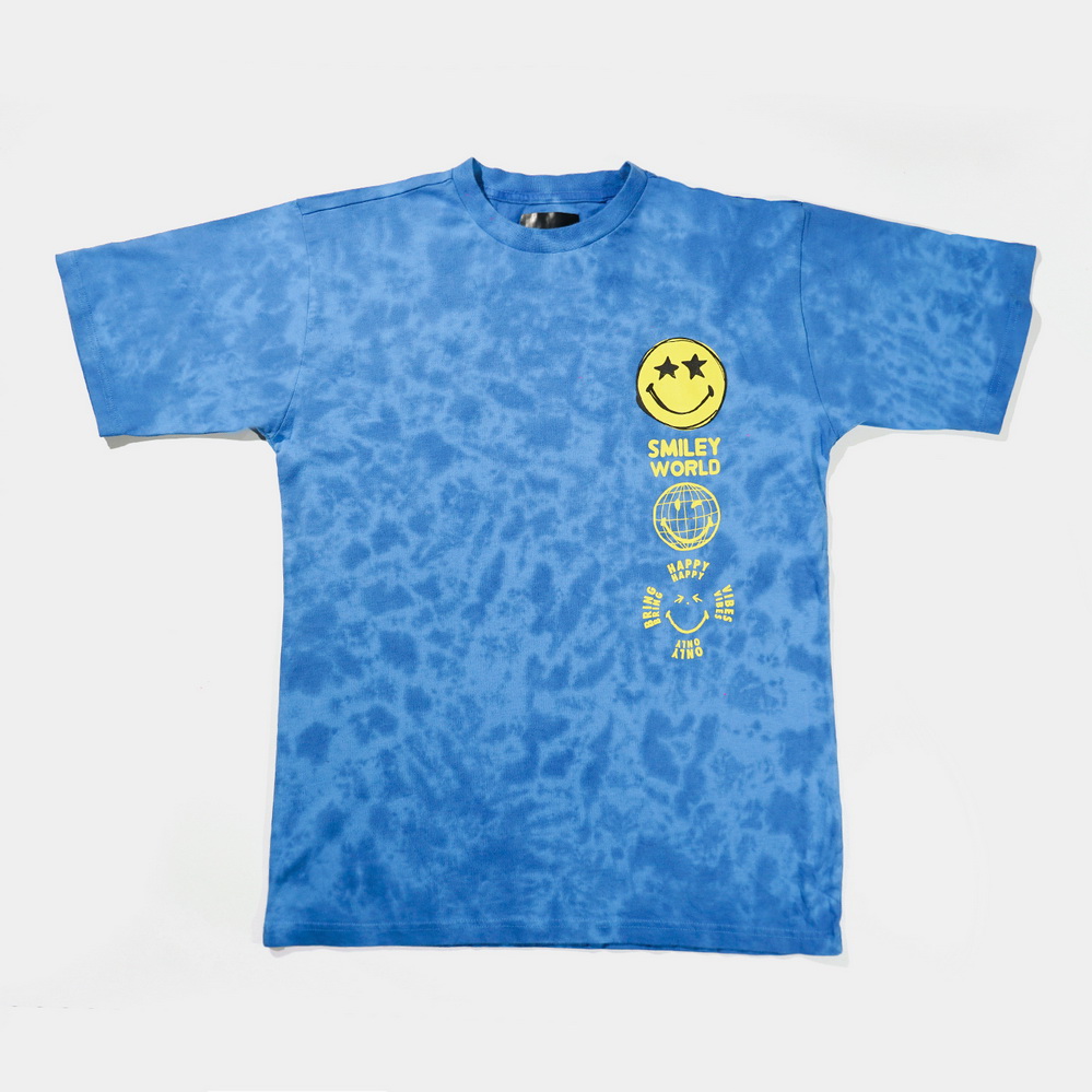 Smiley World Boys Sky Blue T-Shirts