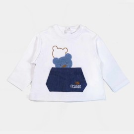 Tedybear Infants  Blue & White Dungarees