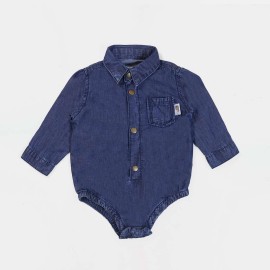 Bear Denim Infants Blue & White 2 Piece Set