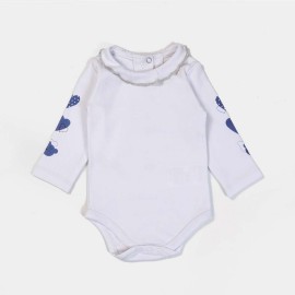 Frill Infants Blue & White Dungarees