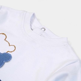 Bear Infants Blue & White Rompers and Body suits