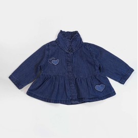 Hearts Infants Blue & White 2 Piece Set