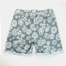 Cool Printed Mens Green Shorts