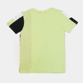 Cool Printed Boys Light Green T-Shirts