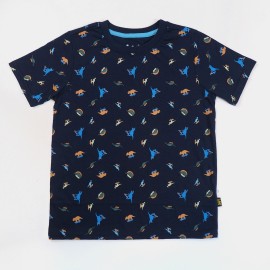 Dino Boys Navy Blue T-Shirts