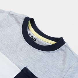 Front Pocket Boys Blue Gray T-Shirts