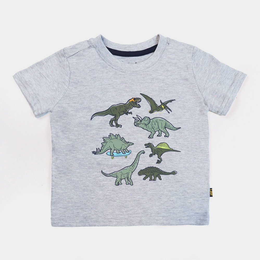 Dino Boys Light Gray T-Shirts Dino Boys Light Gray T-Shirts
