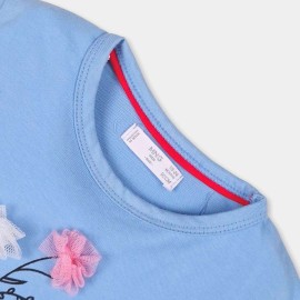 Infants-Baby-Girls-Blue-T-Shirts