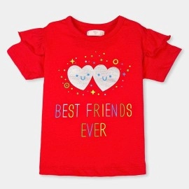 Best-Friend-Ever-infants-Girls-Red-T-Shirts