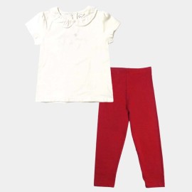 2-Pice-Set-infants-Girls-Red-and-White-Color