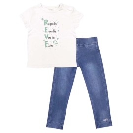 2-Pice-Set-infants-Blue-White-TShirt|Legging