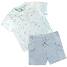 2-Pice-Set-Infants-Multi-Color-Body suits