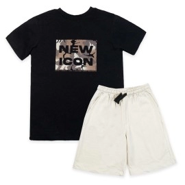 2-Pice-Set-Boys-Black-OffWhite-Body-suits