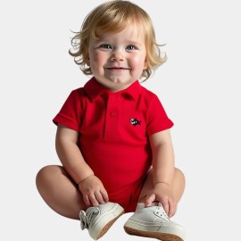 Infants-Polo-Red-Rompers