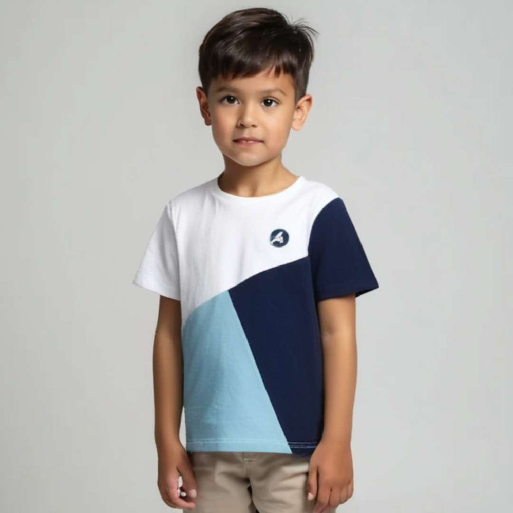 A Logo Boys Multi Color T-Shirts A Logo Boys Multi Color T-Shirts
