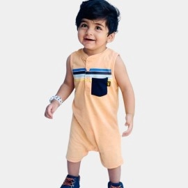 Smart Infants Orange Rompers and Body suits