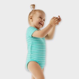 Shapes Infants Light Blue Rompers and Body suits