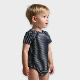 Infants-Black-White-Lining-Rompers-and-Body-suits