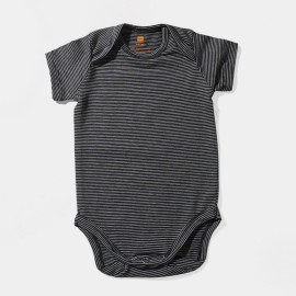 Infants-Black-Gray-Lining-Rompers