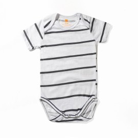 Infants-Black-White-Lining-Rompers|Bodysuits