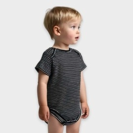 Infants-Black-White-Lining-Rompers