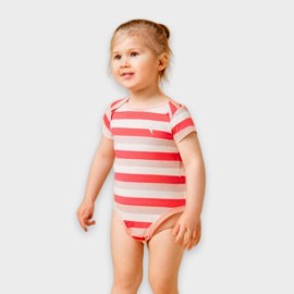 Infants-Red-Pink-Lining-Rompers