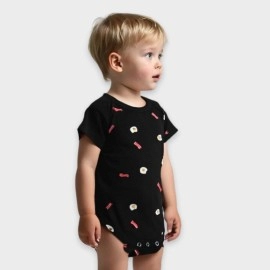 Infants-Black-Rompers