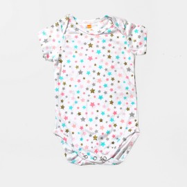 Infants-Multi-Star-White-Rompers