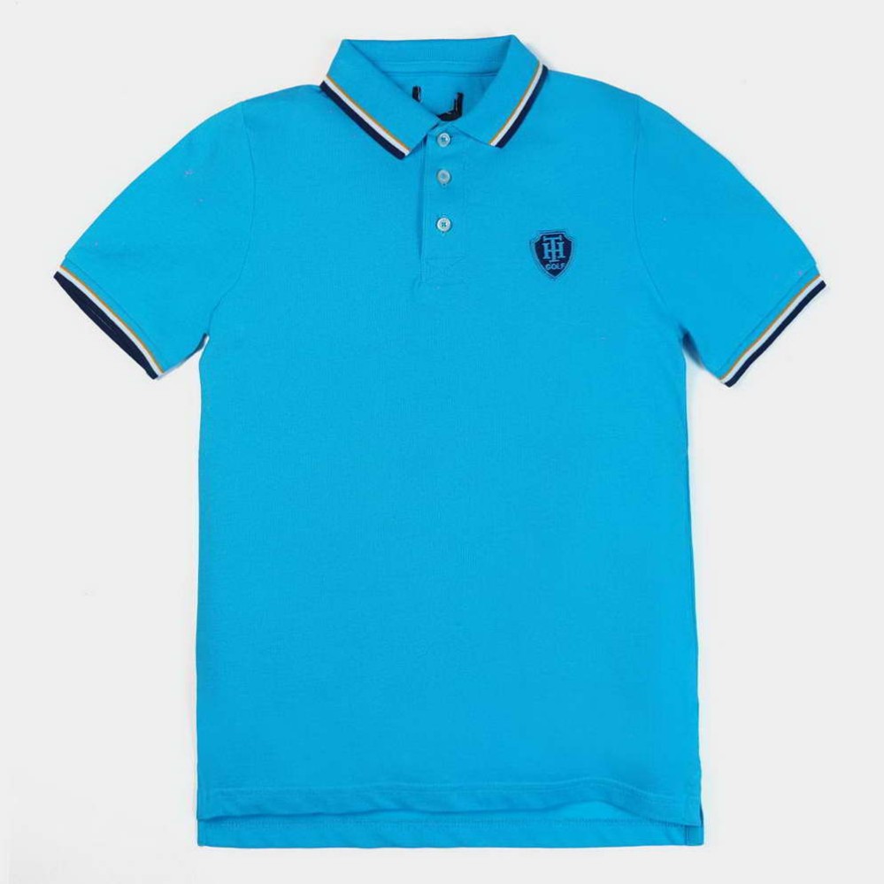 Polo Golf Logo Boys Light Blue T-Shirts