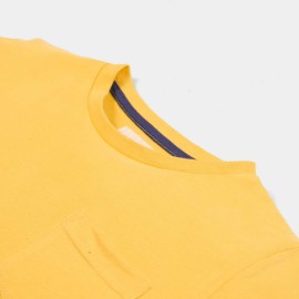 Plain Pocket Boys yellow T-Shirts