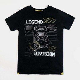 Legend Game Paid Boys Black T-Shirts
