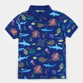 Polo Sea World Boys Blue T-Shirts