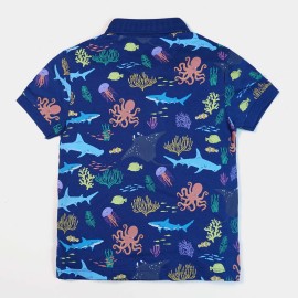 Polo Sea World Boys Blue T-Shirts