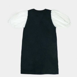 Friend Girls Black & White Lining Frock and Dresses