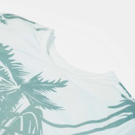 Coconut Tree Boys White T-Shirts