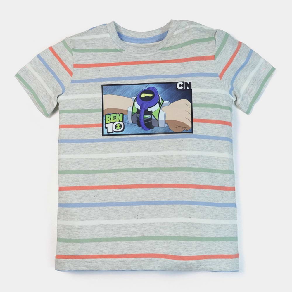 Ben 10 Boys Gray Lining T-Shirts