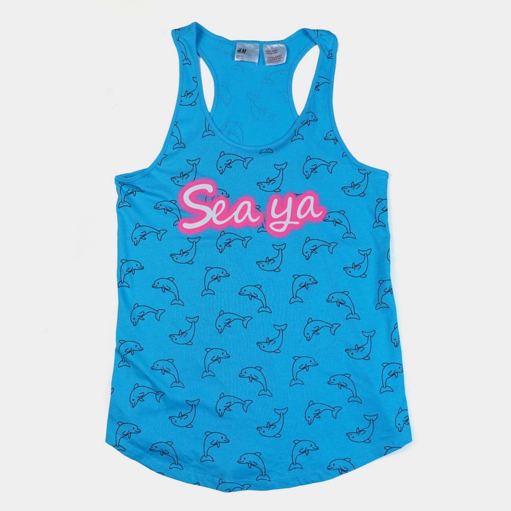 Sea Ya Girls Light Blue Frock and Dresses